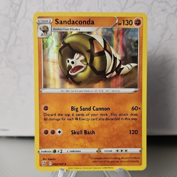 Sandaconda 082/163 Pokemon TCG Holo Rare - Picture 1 of 2